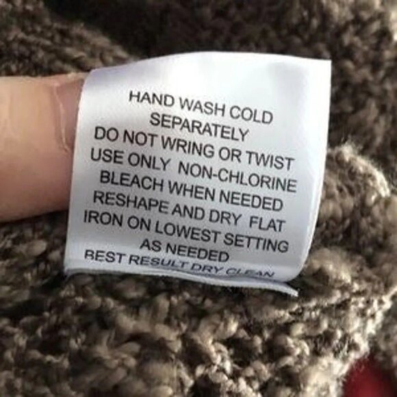 Pink Rose sz M Loose Knit Sweater Taupe Mauve - Picture 9 of 10